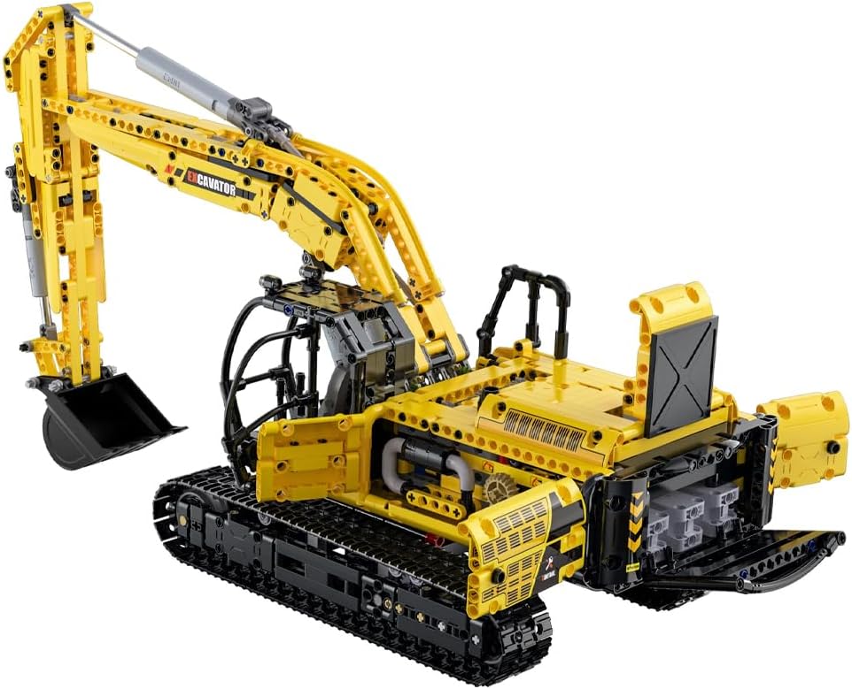 Rear view of the CaDA Excavator Model with multiple operational doors open