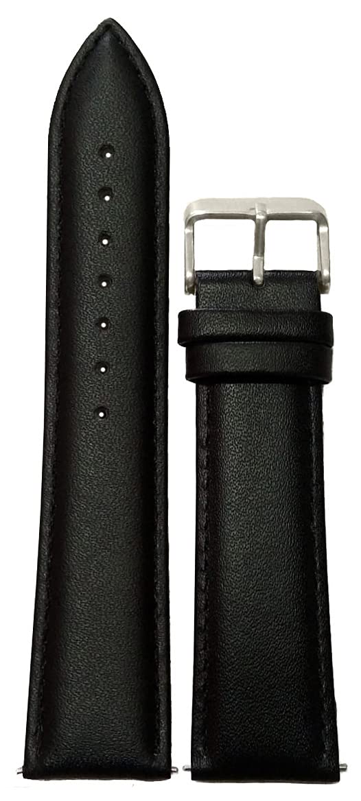 SURU® 20mm Padded Quick Release Ogive Tip Leather Watch Strap/Band for Men Women (Colour - Black/For Lug Size - 20mm)(Size Guide in 3rd Image) D6268 (B098TWVMMS) Amazon Price History, Amazon Price Tracker