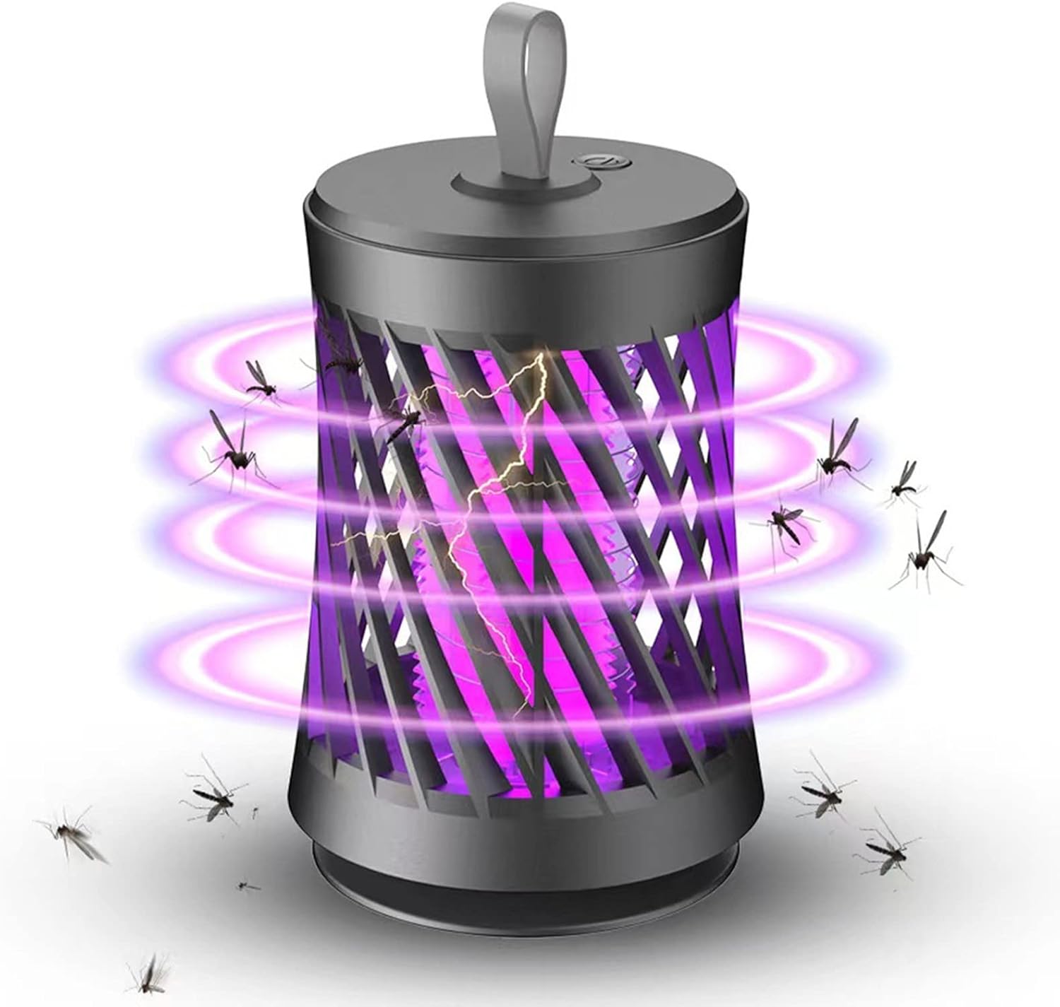 Lámpara antimosquitos, 2 en 1 Recargable por USB con Lámpara Ultravioleta y Lámpara de Iluminación, Lámpara Colgante Antimosquitos para el Hogar, Interior, Exterior y Patio