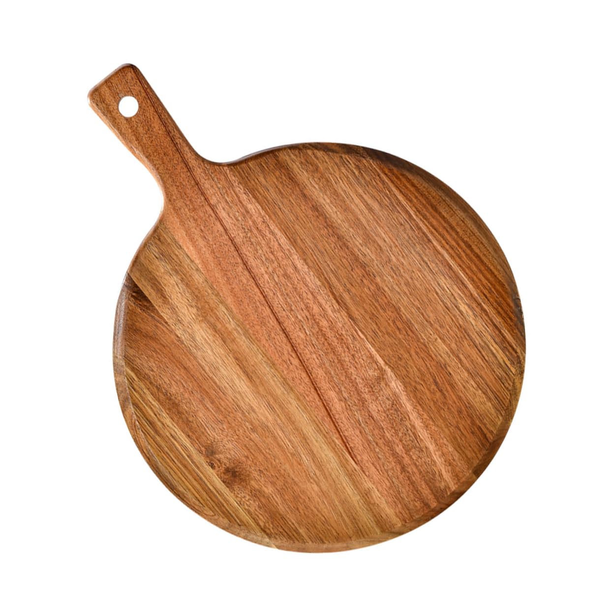 Tabla de madera para servir pizza y embutidos con asa, ideal para aperitivos y aperitivos, herramienta de cocina esencial para entretener a amigos y familiares