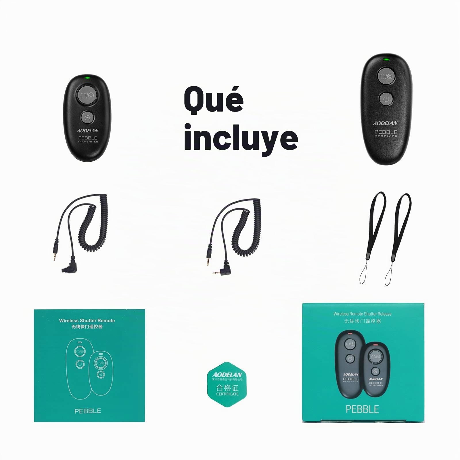 Mando a distancia inalámbrico para cámara compatible con Canon M6 Mark II, EOS R, EOS RP, 2000D, 250D, 90D, 80D, 77D, 70D, 800D, 6D Mark II, 7D Series, 5D Series, EOS M6 Mark II