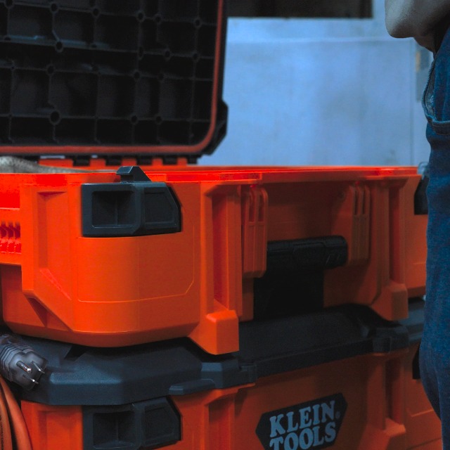 Klein Tools 54400MBX MODbox Tall Compartment Box, Full-Width Tool