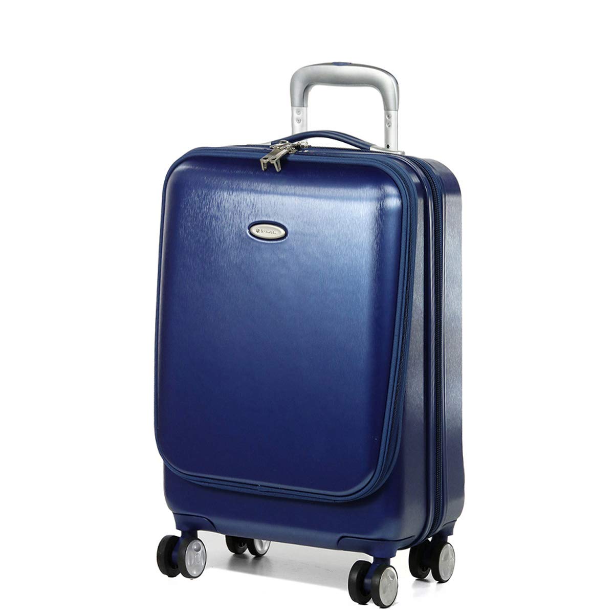 Aktenkoffer Aktentrolley Pilotenkoffer Reisekoffer Koffer Blau 55 cm