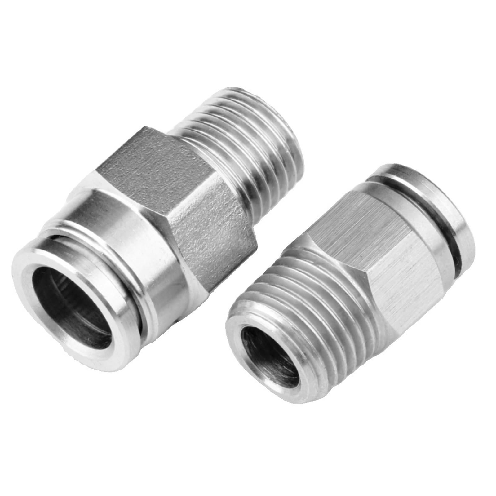 Conector rápido neumático para tubo de aire con junta recta a través PC8-02