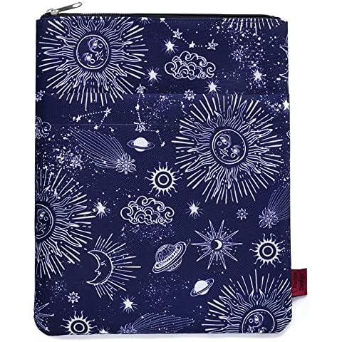 Zodiac Sun & Moon Book Sleeve, Book Covers for Paperbacks, Book Sleeves with Zipper , 11 X 8.5 Inch, Astrology Gifts Cover