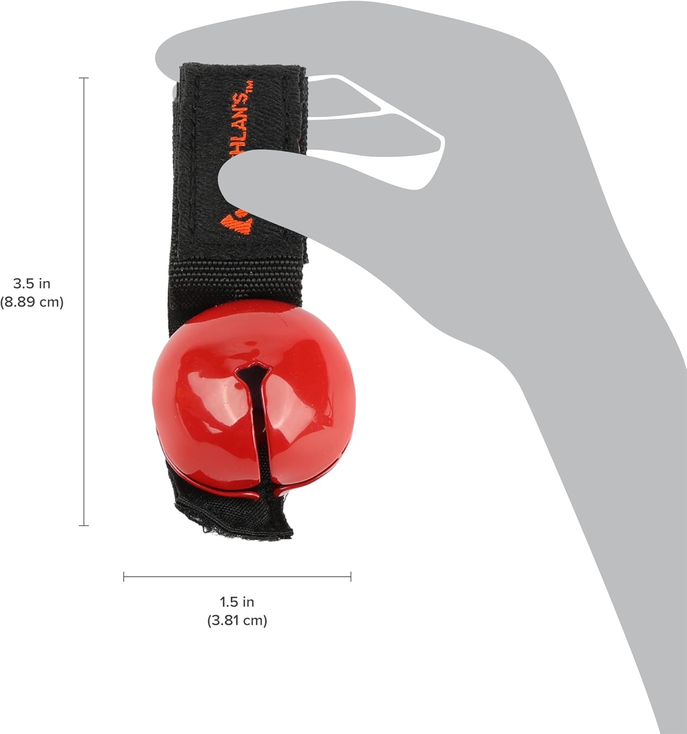 Coghlan's Magnetic Bear Bell with Silencer - Hiking Safety Gear for Wildlife Alert - Red