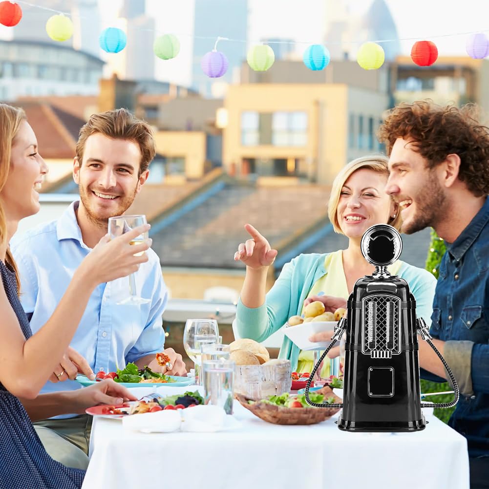 Dozownik piwa, podwójne pistolety, pompa gazowa, maszyna do alkoholu, strzelanka alkoholowa, dozownik do wina, napojów, lokaj, narzędzia, akcesoria barowe do domu, baru, 1000 cm³ (czarny)