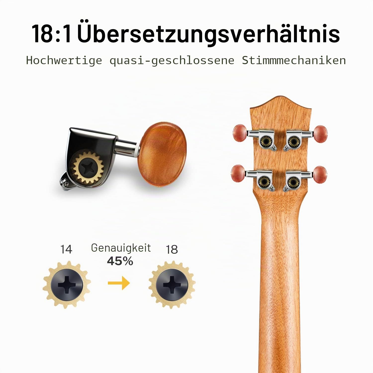 Donner Sopran-Ukulele, Mahagoni, 21 Zoll, Ukulele-Anfängerset, Online-Unterricht, Gigbag, Gurt, Nylonsaiten, Stimmgerät, Plektren, Stoff, DUS-1 Ukalalee-Set