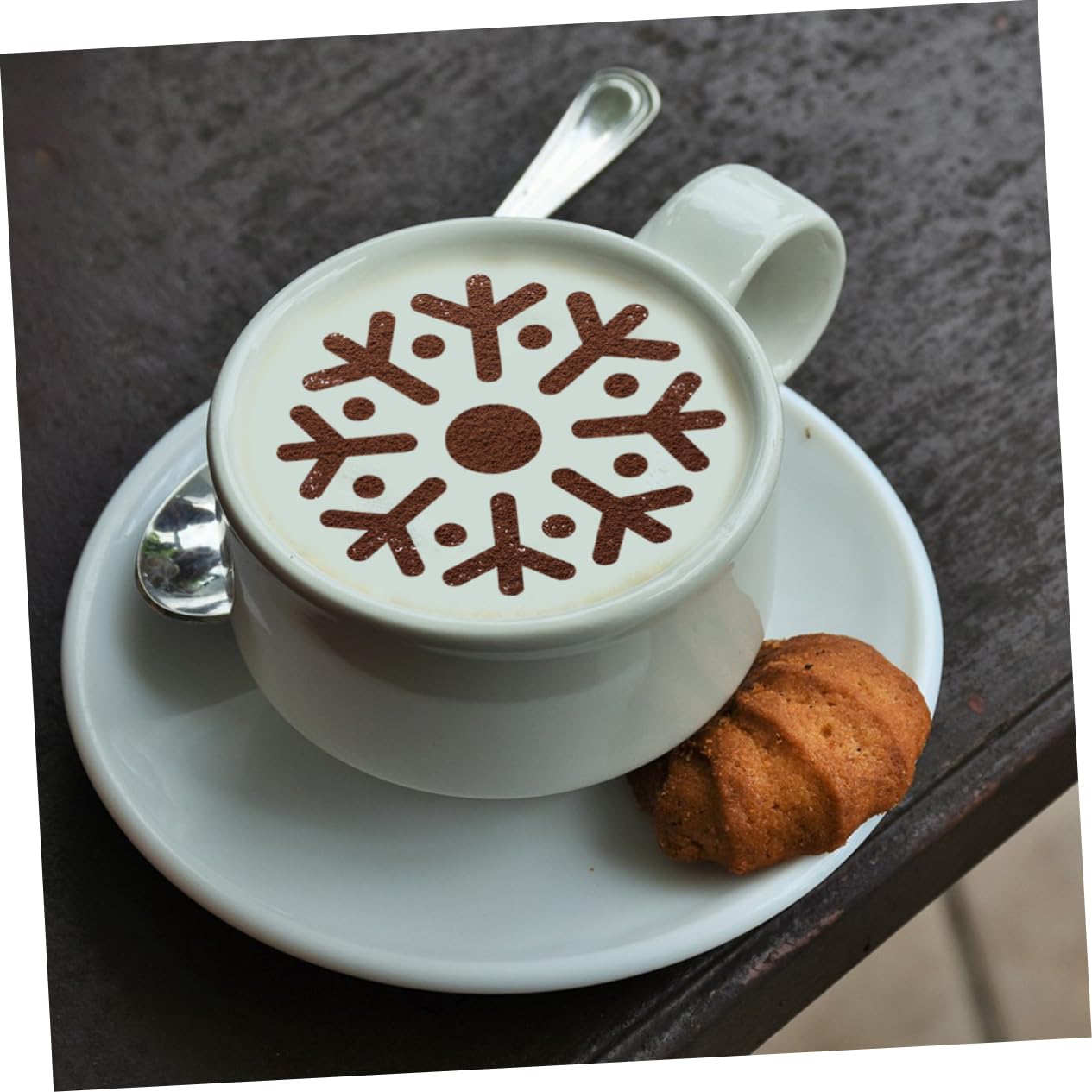 TOPBATHY 3juegos Plantillas De Café Inoxidable Para Decoración De Latte De Para Cappuccino y Café