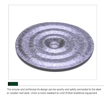 Roofing Insulation Plates Roofing Fasteners and Accessories (1000, Round Stress Plate, 3)