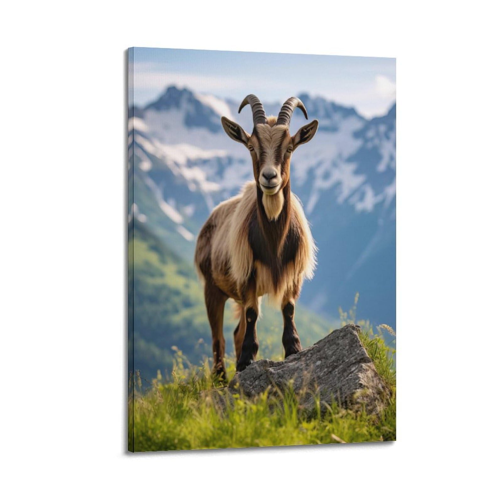 WZKTCL Animal Artwork Poster Antelope on The Rocks Poster Decorative Painting Canvas Wall Posters And Art Picture Print Modern Family Bedroom Decor Posters 24x36inch(60x90cm)