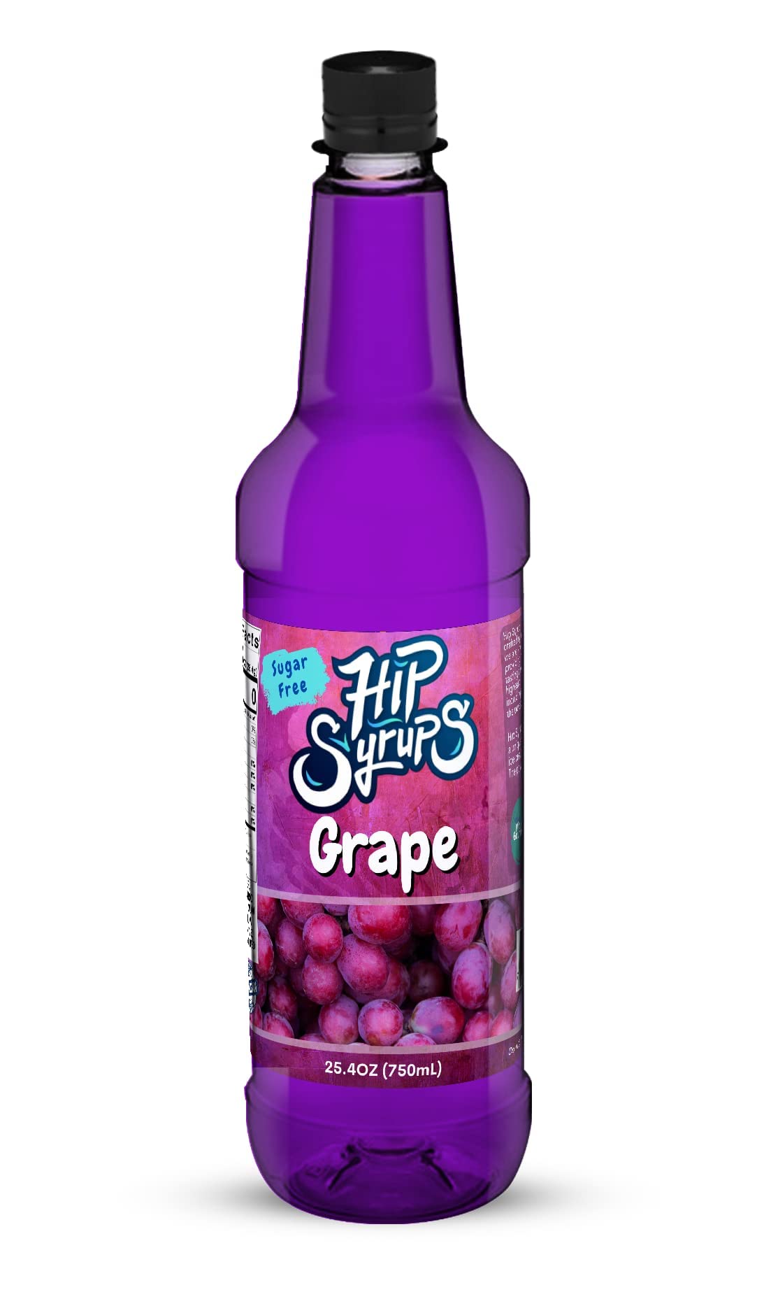 Hip Syrups - Grape Sugar Free Syrup Designed for Water Flavor, Bubble Tea, Boba Tea, Cocktails, Grape Flavoring, Water Enhancer, Drink Mix for Ice Tea, Lemonade & More, Zero Calorie Flavoring, Keto Friendly, Sugar Free