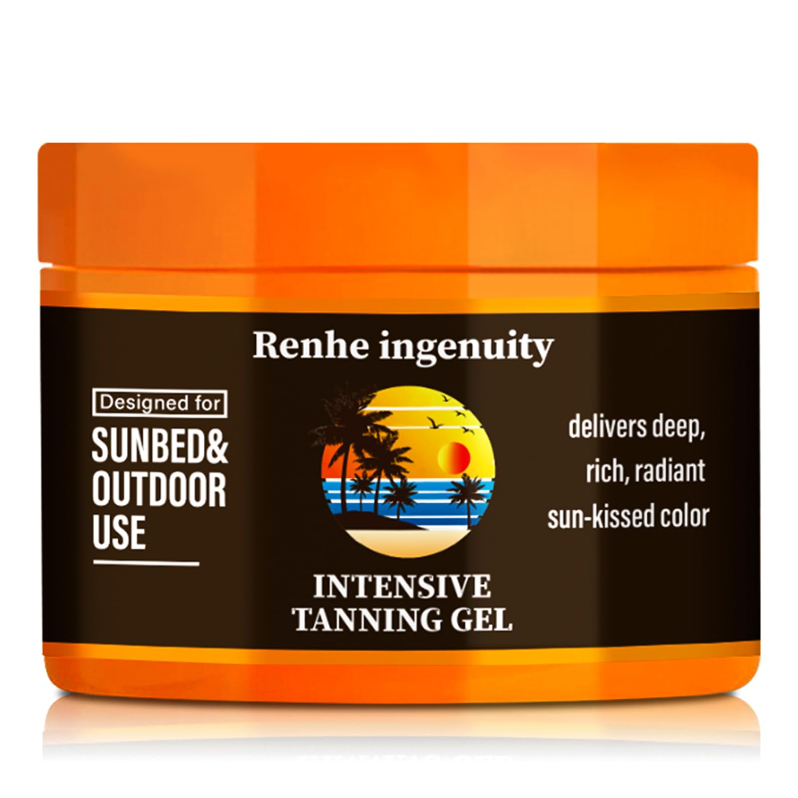 Luxury Intensive Tanning Gel, Natural Tanning Accelerator Cream Gel, for Sunbeds & Outdoor Sun (1pcs)