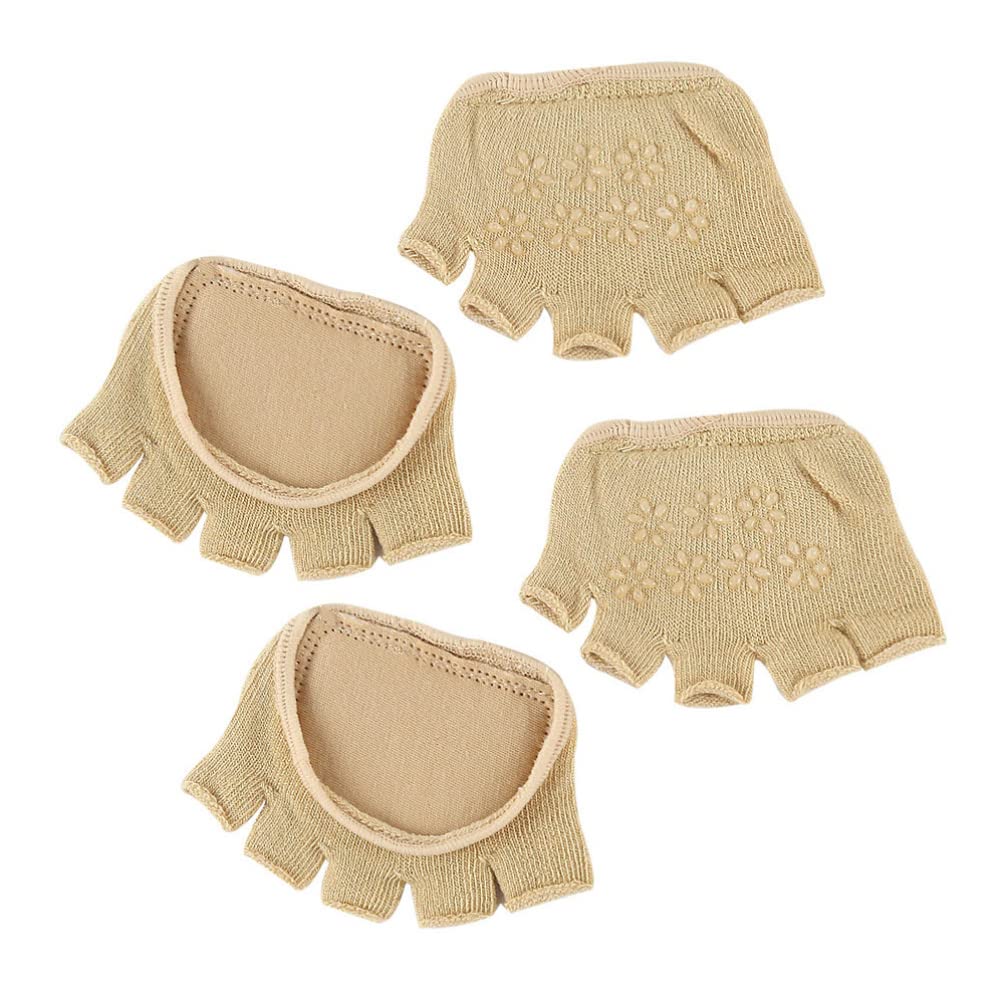 Holibanna Separate Toes Yoga Socks Toeless Open Toe Socks for Women Ballet Workout