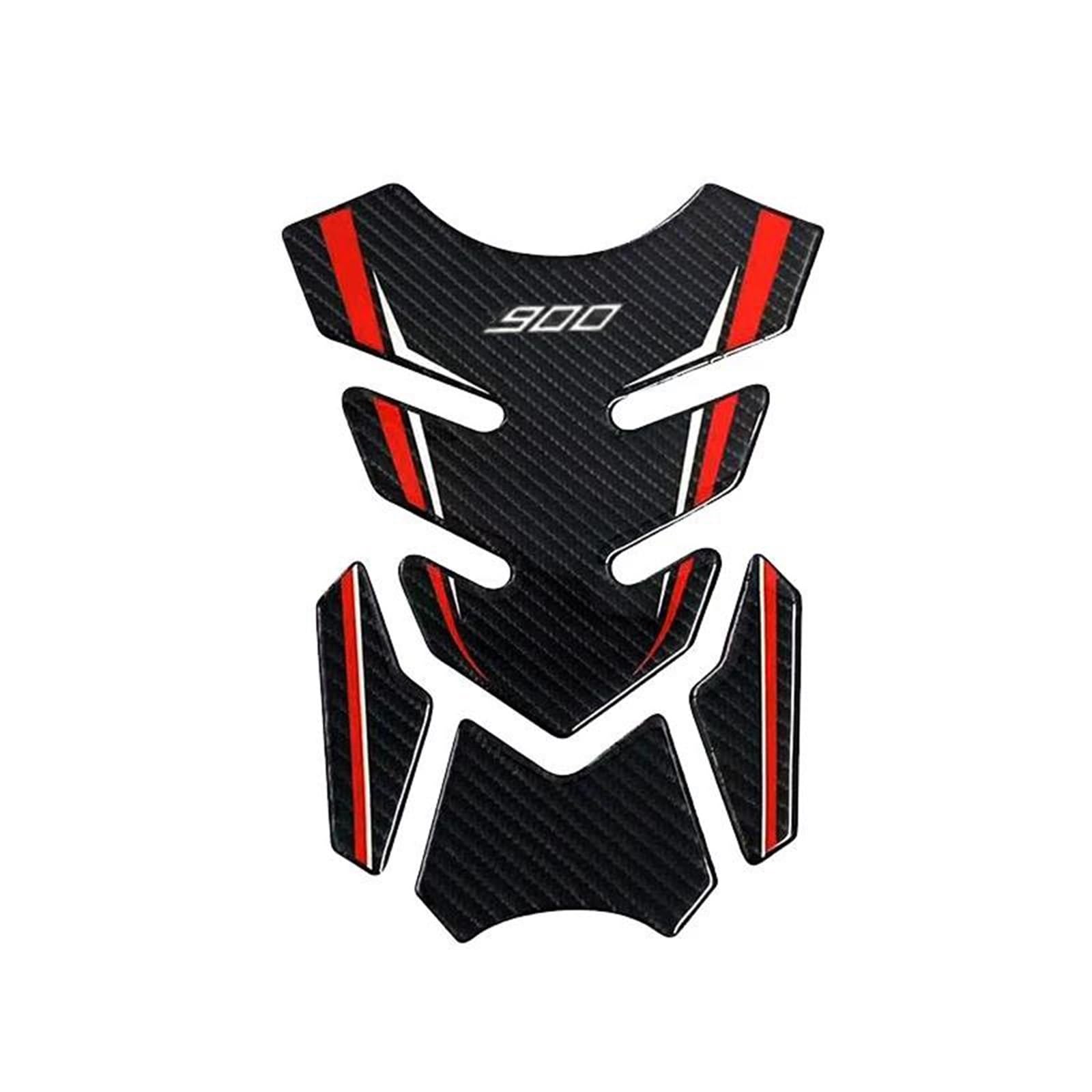 Carbon Fiber Motorcycle Fuel Tank Pad Cover Protector Decal Stickers Accessories for F900R F900 R 900R(Style 4)