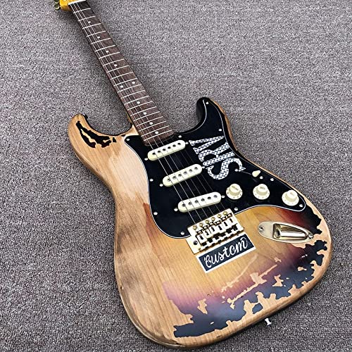 AURH skjos Guitare Électrique Corps Et Col Érable À La Main Guitare Électrique À La Main Guitare Classique (Color… - Les Beatles, Paul McCartney, John Lennon, RIngo Starr, George Harrison AURH skjos Guitare Électrique Corps Et Col Érable À La Main Guitare Électrique À La Main Guitare Classique (Color… – Image 3