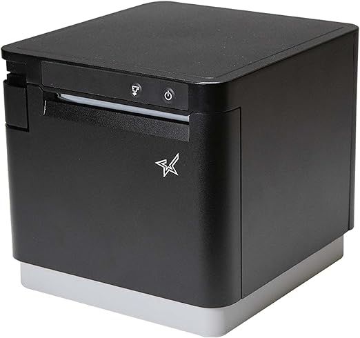 Star Micronics mC-Print3 3-inch Ethernet (LAN) / USB-C/Bluetooth Thermal POS Printer with CloudPRNT, Cutter, Peripheral Hub, and External Power Supply - Black