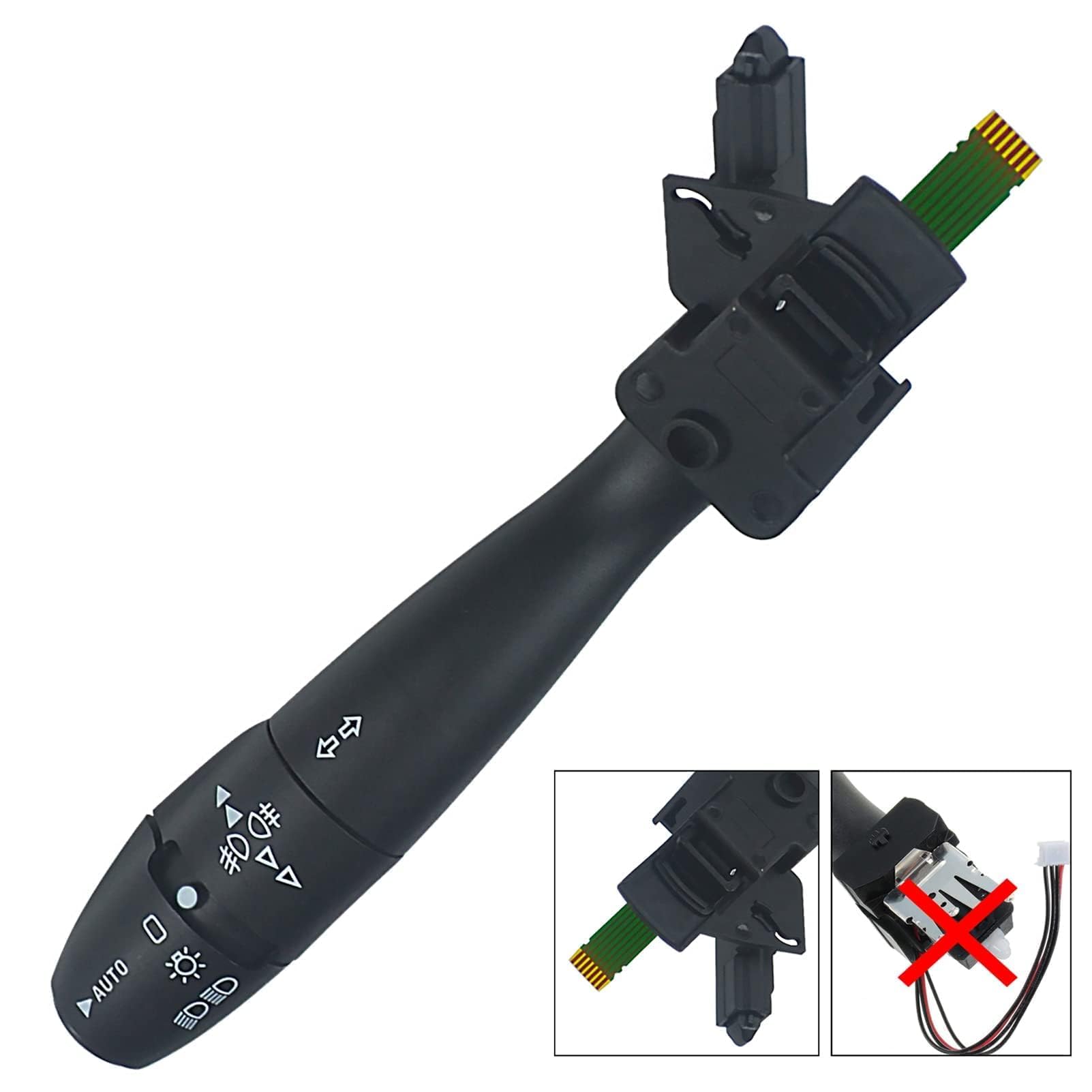 KASturbo Leva Lampeggiante Interruttore Indicatori per 206 207 307 406 407 807, Devioluci Direzione per C3 C4 C5 C8 96477533XT 96595087XT