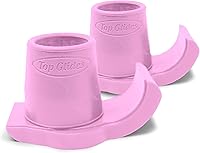 Vista 12 de Top Glides DuraSki - Esquís Walker Glide extra duraderos para tubos de 1 1/8 pulgadas (negro)