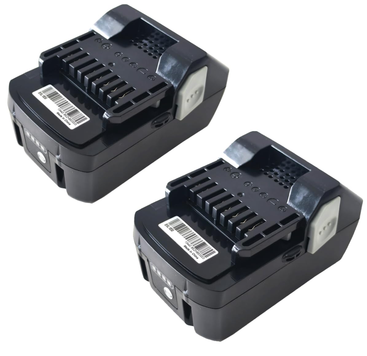 Lot de 2 batteries BSL1850 5,0 A compatibles avec Hitachi 18 V BSL1815 BSL1830 BSL1815X BSL1815S BSL1830C C 18DSL2 C18DSLP4 CR 18DSAL DS 18DSAL 330068 33013 9 330557 39782 DS 18DJ L