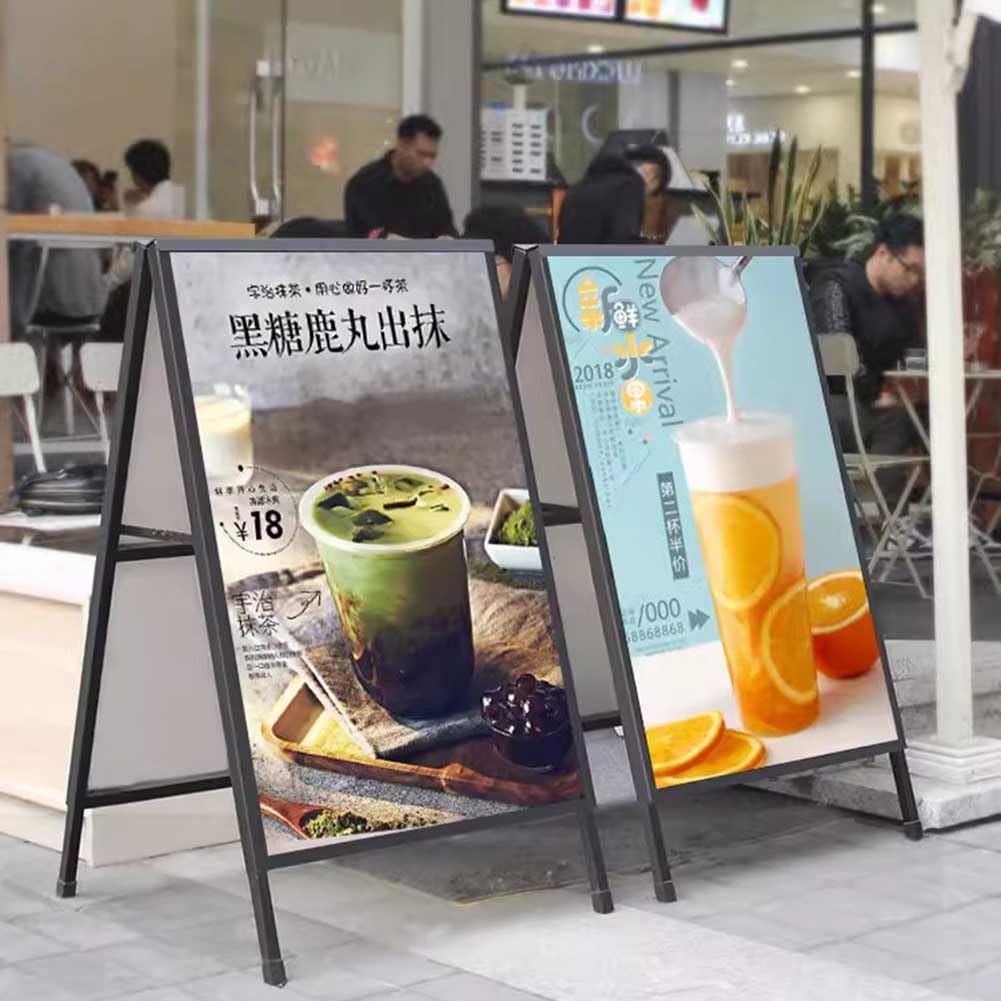 Heavy Duty Slide-in Folding A Frame Sign Sidewalk Sign 24x 36 Inch Frame Only