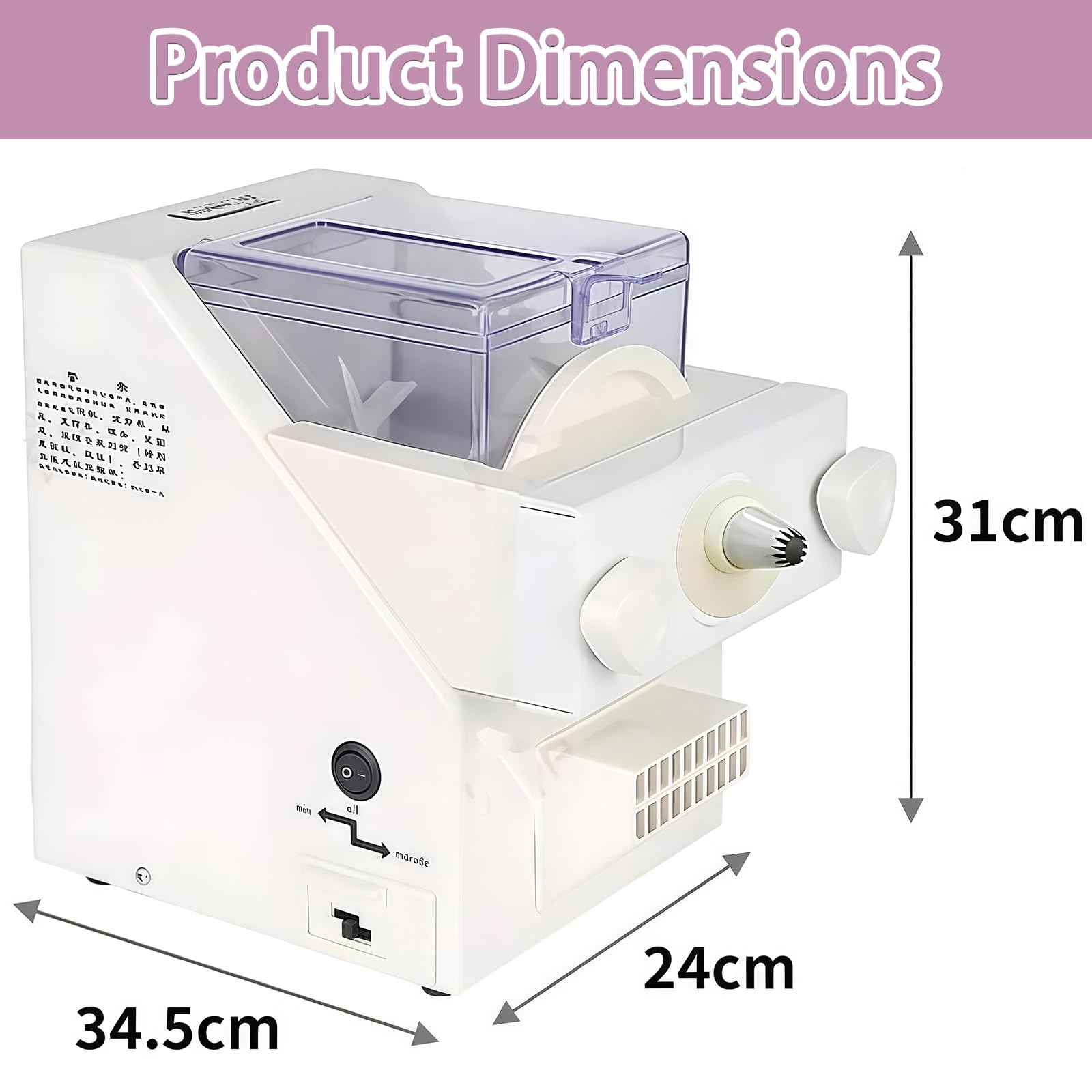 Keksform-Hersteller, automatische Plätzchenherstellungsmaschine mit austauschbaren Düsen und Formen für Dessertladen, Küche