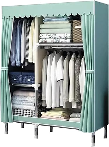 Miniatura 17 de large closets Portable Wardrobe Closet Thick Metal Frame Closets for Bedroom Cloth Wardrobe Closet for Bedroom Hanging Clothes Closet Space-saving