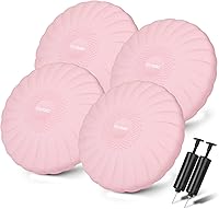 kisnbld Extra Thick Wobble Cushion Wiggle Seat for Sensory Kids & Adults - 13.5in Non-Slip Balance Disc with Pump for Core Strength, Posture & Therapy