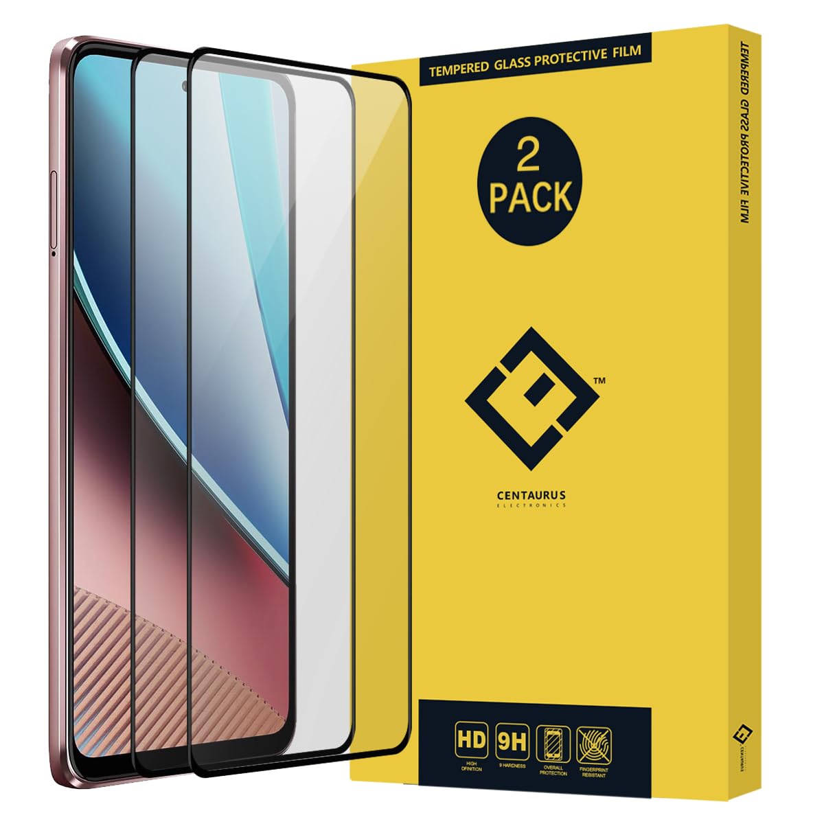 XINXUSONG Moto G Stylus 5G 2023 6.6" Screen Protector,Full Coverage Silk Anti-Scratch 9H HD Clear No-Bubble Tempered Glass Screen Protector Protective