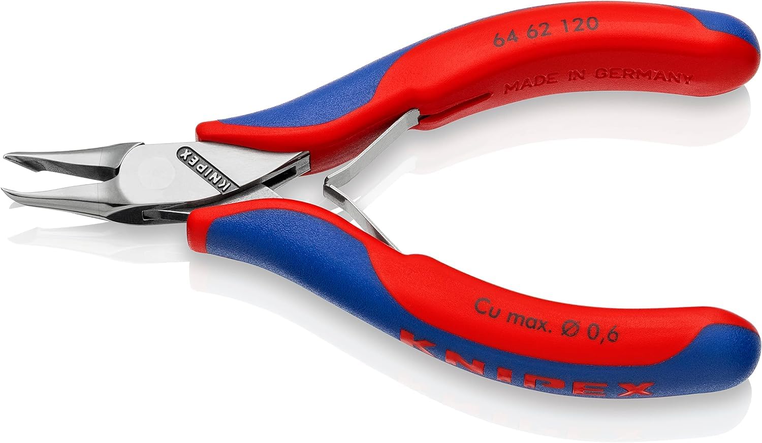 KNIPEX Alicate de corte frontal para electrónica con mangos multicomponente 120 mm, 64 62 120