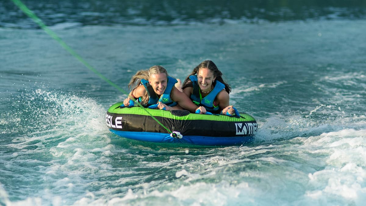 Flotador de Arrastre Vapor Hinchable para 2-3 Personas, Rosco Arrastrable para Deportes Acuáticos
