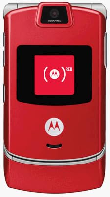 Sprint Motorola V3RAZR Rojo Teléfono