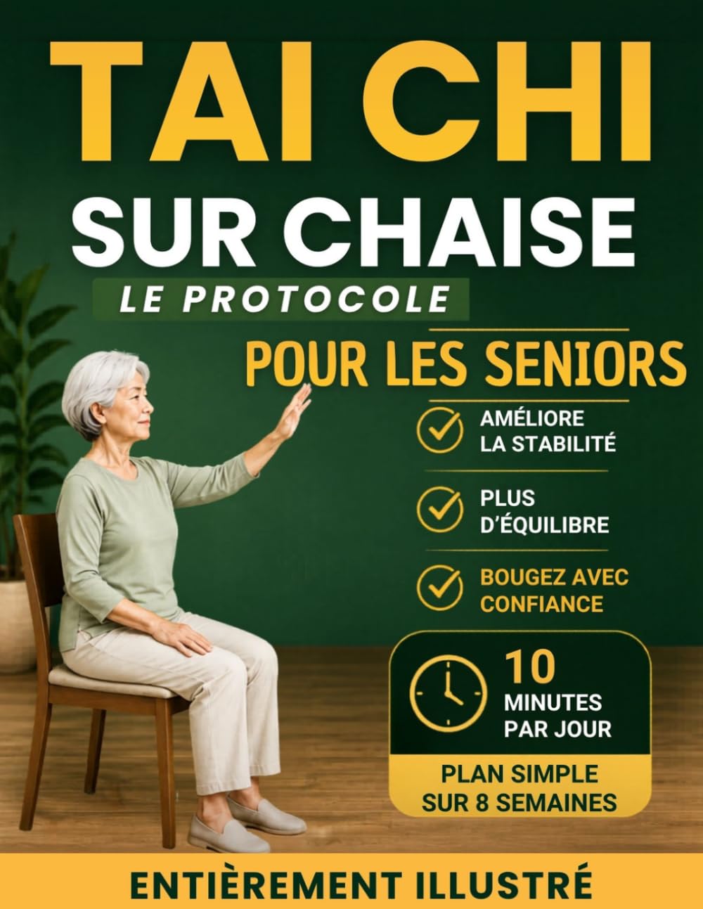 Le Protocole Tai Chi sur Chaise pour Seniors: Le Programme Quotidien de 10 Minutes, Étape par Étape, pour Retrouver Vos Matinées, Soulager les Douleurs Articulaires et Retrouver l'Équilibre