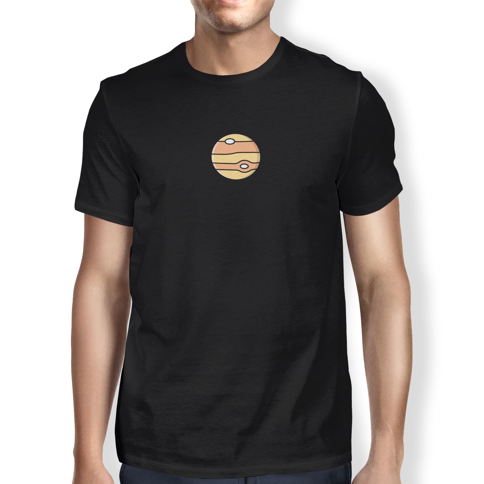 Green Fish Men's Black Fdmtsi-100049 T-Shirt, S