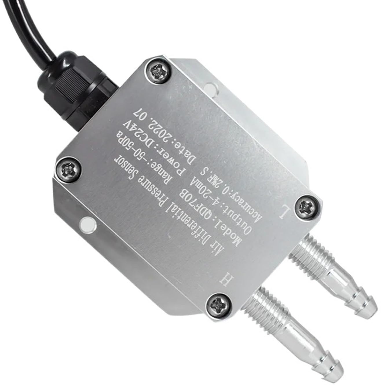 Differential Pressure Transmitter 0-500pa 0-1Kpa 0-2Kpa 4-20mA 0-10V RS485 Wind Air Pressure Sensor Versatile Usage(RS485,0-300Pa)