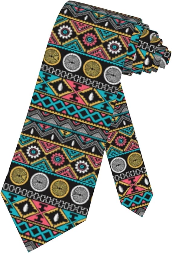 Men Novelty Neckties Suit Accessories Colorful Ethnic with