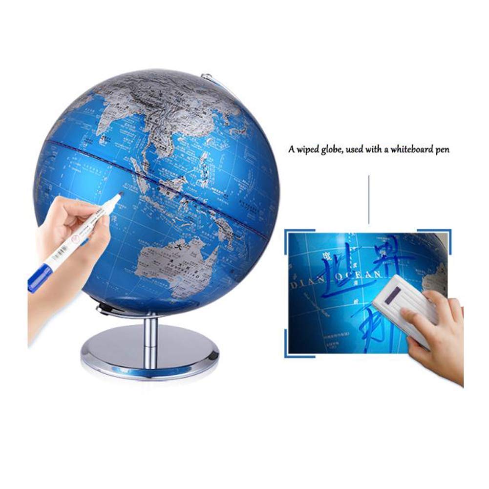 Globo Mini Globo di insegnamento della Lingua Inglese Studenti delle scuole elementari e Medie 30Cm HD Globi Decorazione Studio per Ufficio Decorazione Giocattoli educativi per l'aula