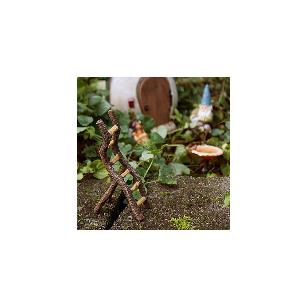 nw wholesaler 4.5 inch miniature fairy garden ladder supplies, furniture, tools, animals and accessories for fairy gardens