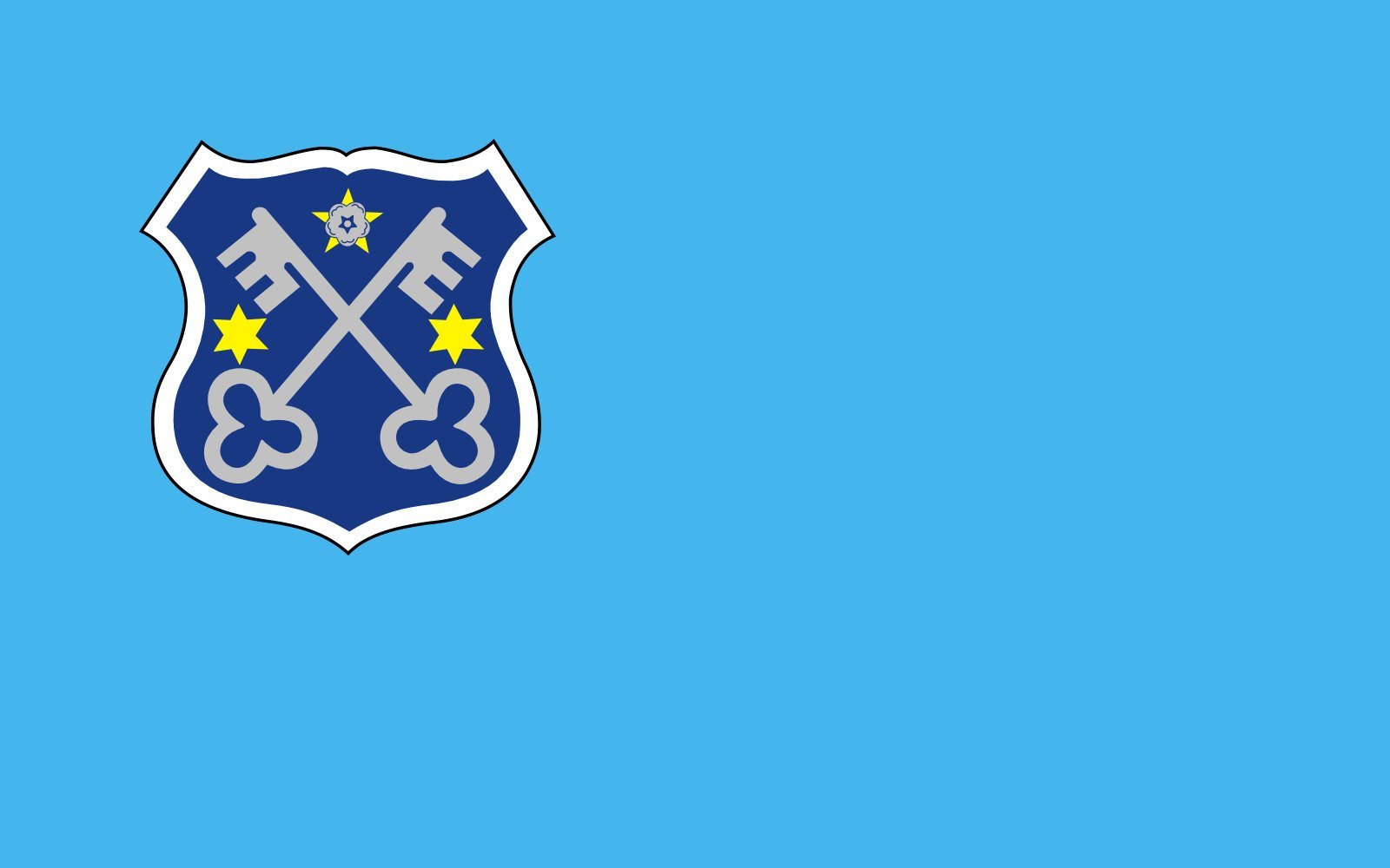 Drapeau paysage Krotoszyn grand format horizontal pour mât extérieur