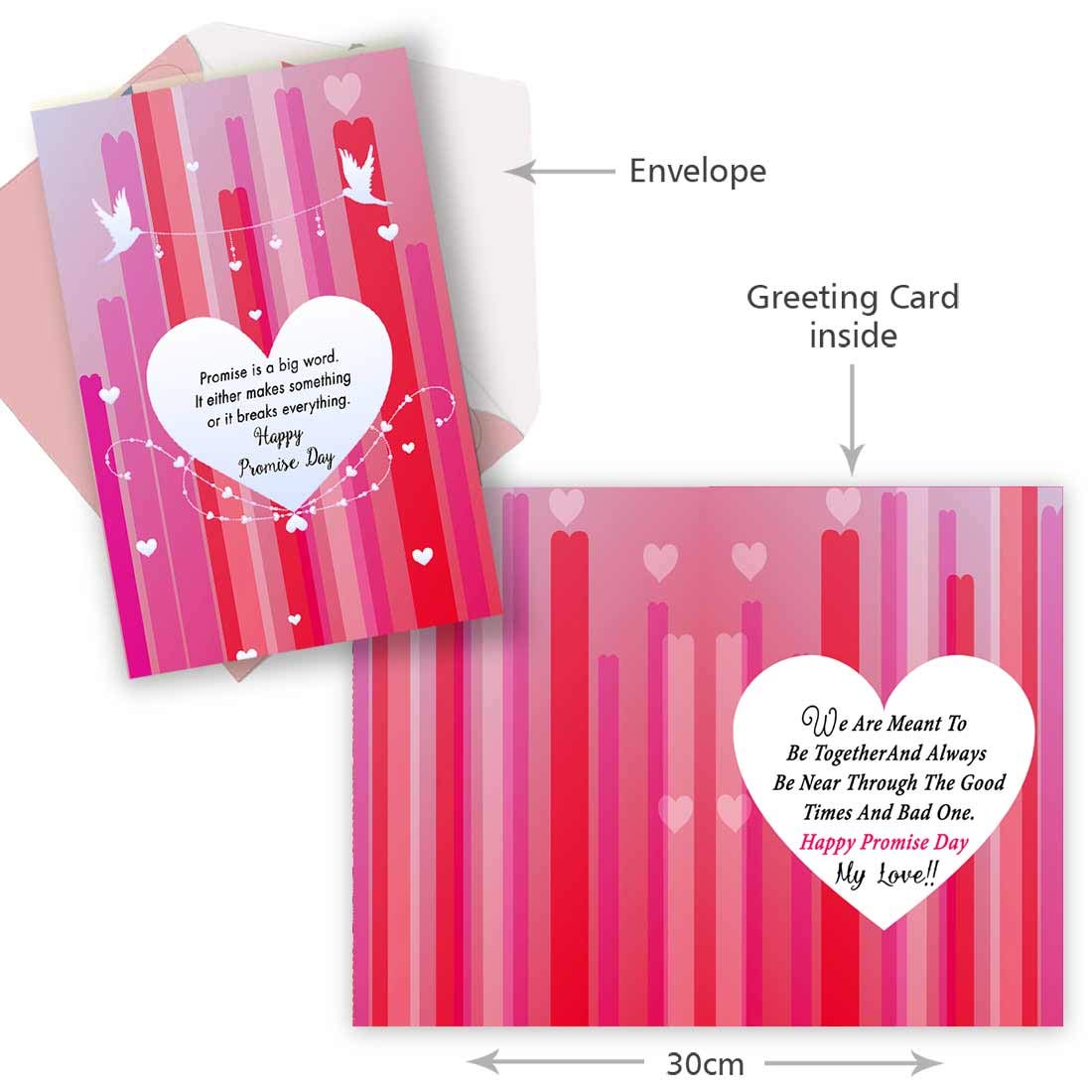 Alwaysgift Promise Is A Big Word Happy Promise Day Valentines Day Greeting Card 1