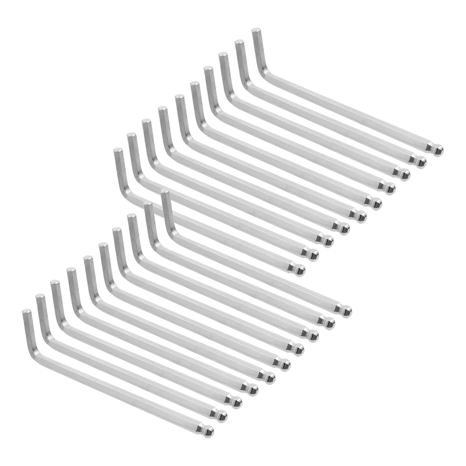6mm Hex Key Wrench CR-V Steel 5.5" Length Long Arm Ball End Hex Key Wrench for Bike, Furniture,and DIY -10pcs