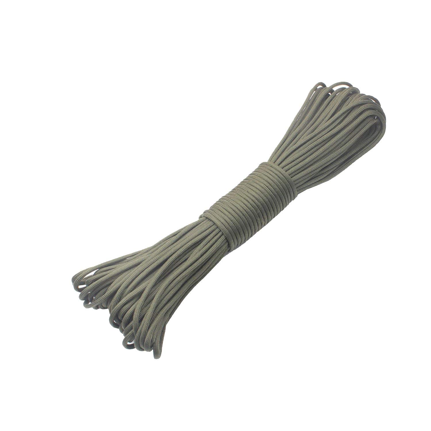 Climbing Rope Camping Sky 550 9 Strand 100Ft Mil Spec Type Iii 550 Parachute Cord Survival Outdoor Climbing Rope for Hunting