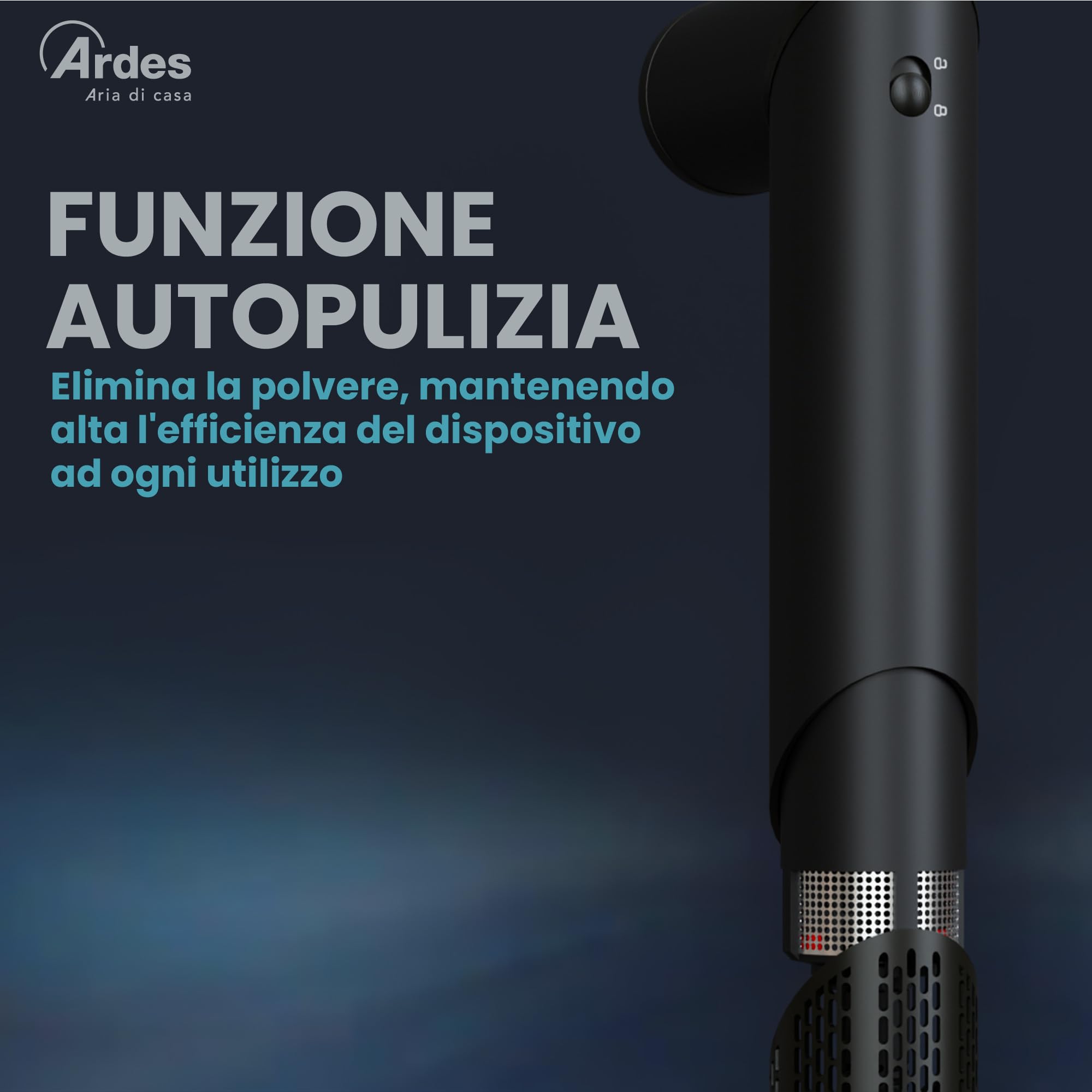 ARDES ESTYLIA ARPHON03 5-in-1 Styler und Haartrockner, 110.000 U,min Digitalmotor, mit automatischem Lockenstab rechts und links, Coanda-Technologie, Glättungsbürste, Konzentrator und Diffusor