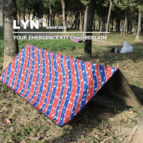 Image of LYN Heavy Duty Emergency Blanket Survival Gear Waterproof Insulated Blanket Emergency Tarp for Camping, Hiking, Bushcraft