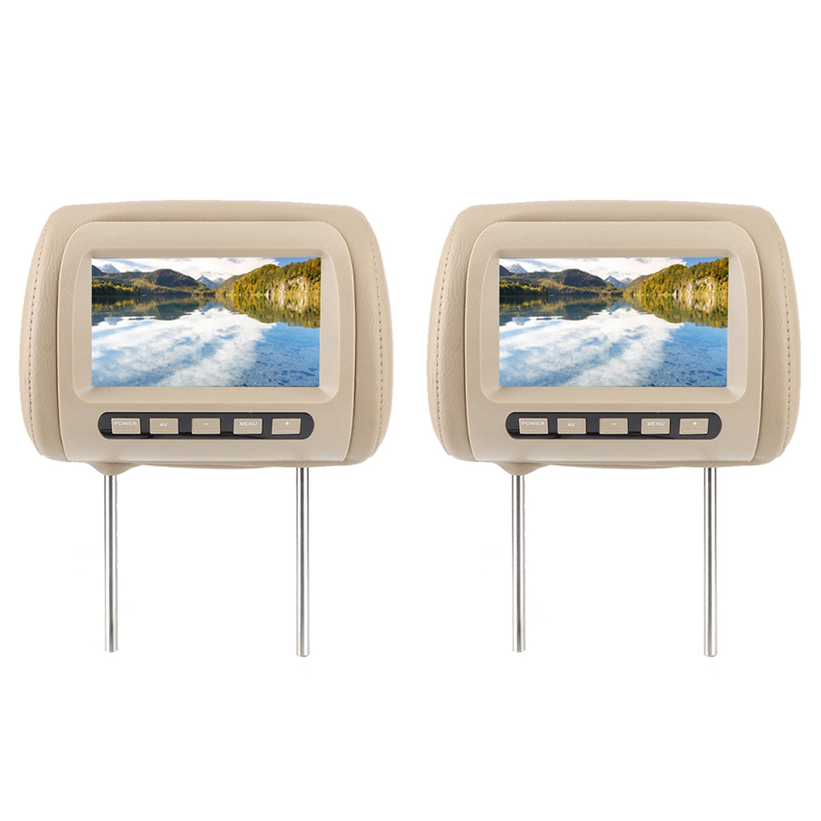 Lettori Video Poggiatesta, Monitor Tv Poggiatesta Auto, Monitor Tv Poggiatesta Auto, 2 Pezzi Universale 7 in HD Poggiatesta Auto Lettore Video LCD Controllo Wireless Display MP5