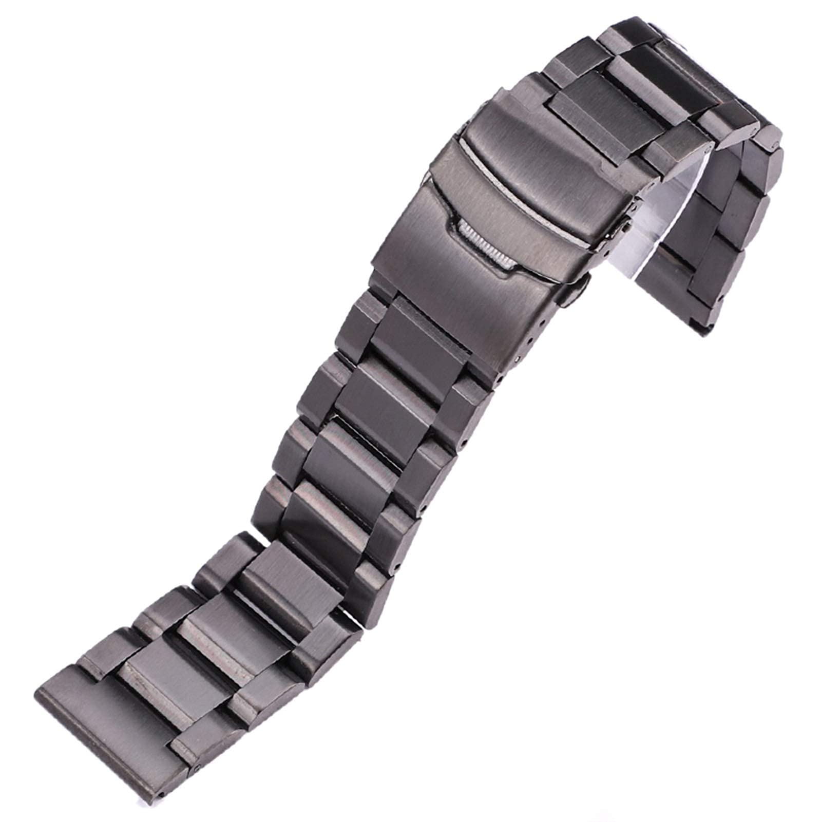 QHQQXN Cinturino per Orologio, Cinturino in Acciaio Inossidabile 18mm 20mm 22mm 24mm Cinturino in Metallo Spazzolato Accessori di Ricambio per Orologio