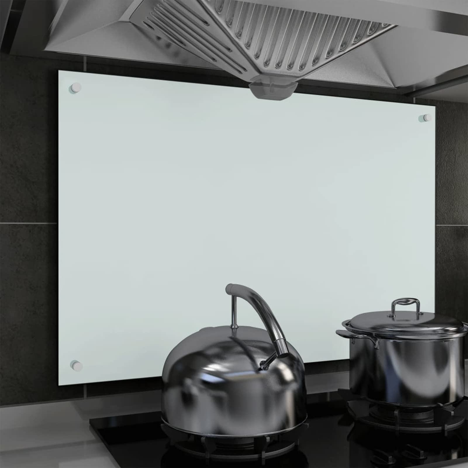 Paraschizzi per Cucina Bianco 90x60 cm in Vetro Temperato,Cucina e Pranzo,Strumenti e Utensili cucina-249459