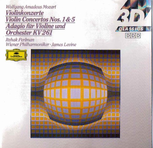 Violin Concerti 1 & 5 [Audio CD] Mozart; Perlman; Levine and Met