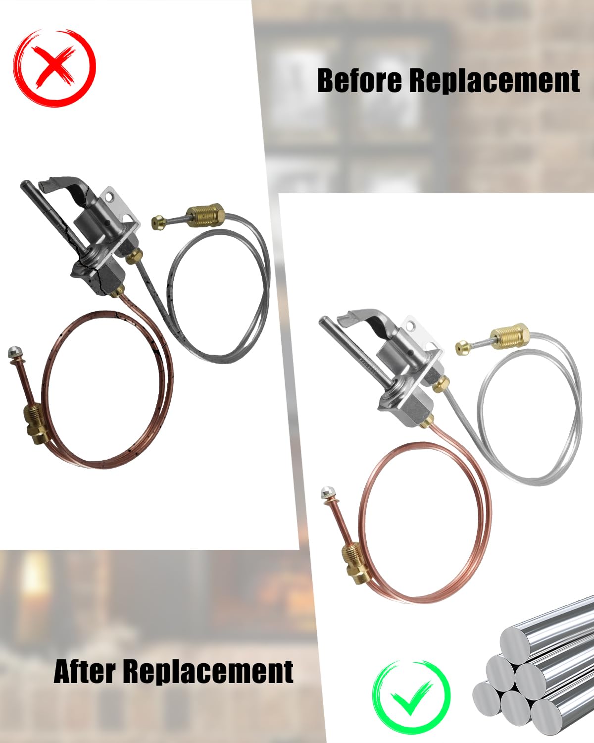 Amazon.com: PT-1 Pilot Thermocouple Fit for Natural Gas G45 G46