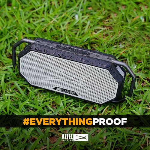Image of Altec Lansing HydraWAVE Portable Bluetooth Speaker, 12h Playtime, USB-C Quick Charge, True Wireless Pairing, IP67 Waterproof Bluetooth Speaker, Voice Assistant Compatible